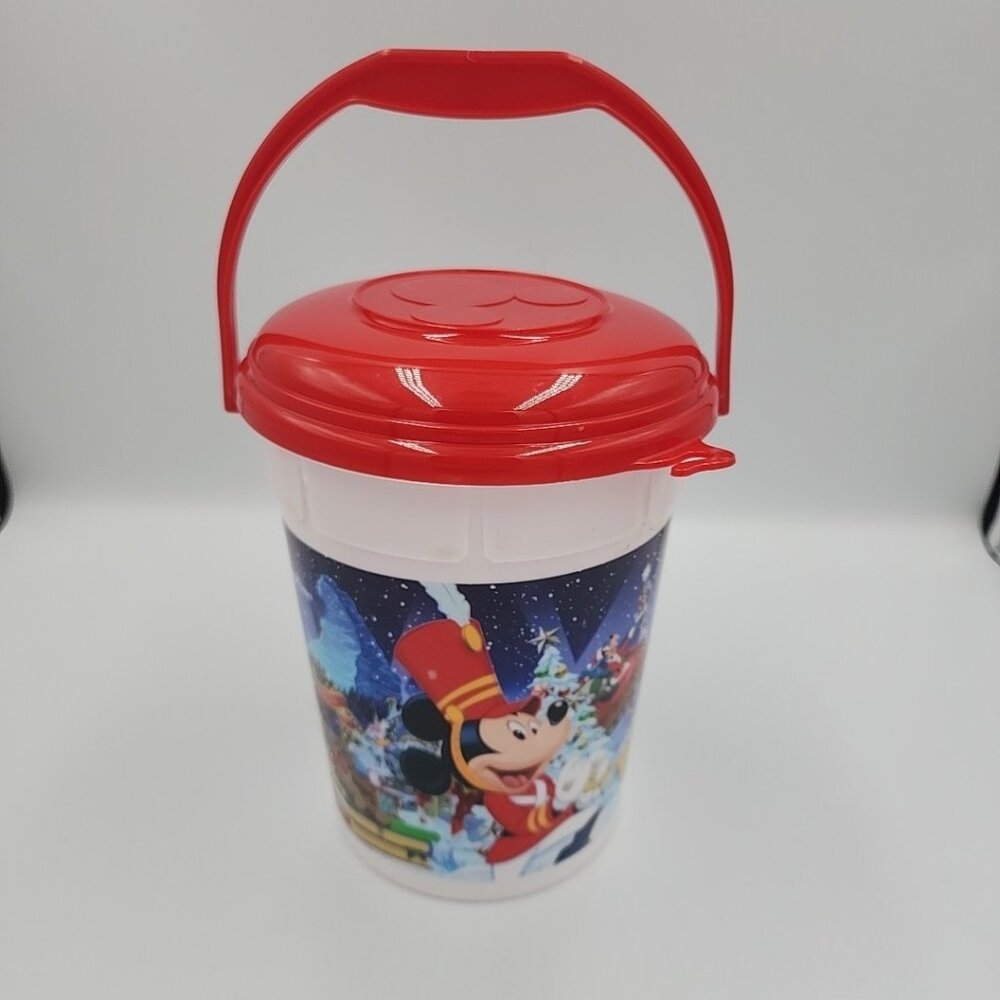 Disney Parks Disneyland 2023 Mickey Soldier Souvenir Round Popcorn Bucket